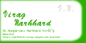 virag marhhard business card